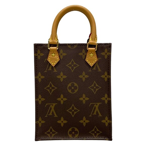 Auth LOUIS VUITTON Petit Sac Plat M69442 Monogram - CA4230 Tote Bag - Picture 2 of 16